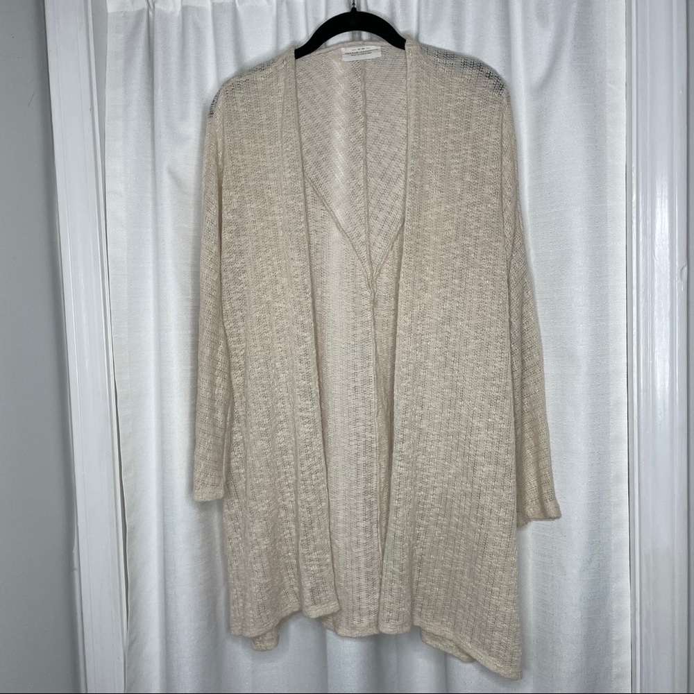 Nectar Clothing Cream Long Sleeve Cardigan Sweater